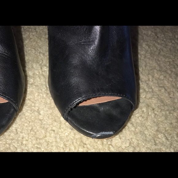 Vince Camuto black open toe booties - Picture 4 of 4